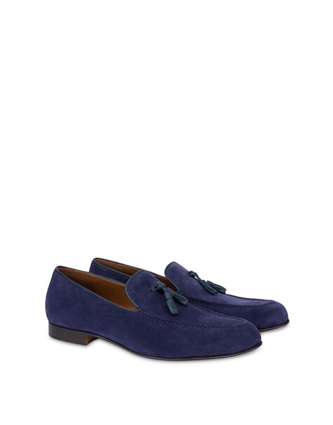 Mocassino Slip-on California In Crosta Blu