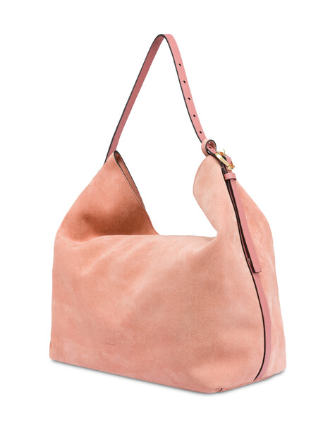 Hobo Bag Viktoria In Crosta Salmone/orchidea