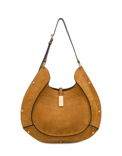Hobo-tasche Austin Aus Nubukleder Mit Kokosnuss-druck 