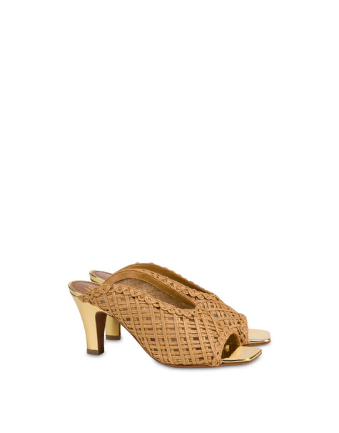 Mule Muse In Rafia Beige