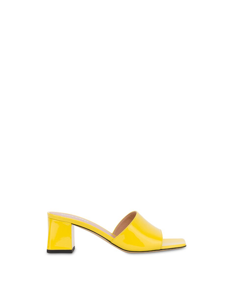 Mule Alba In Pelle Cedro
