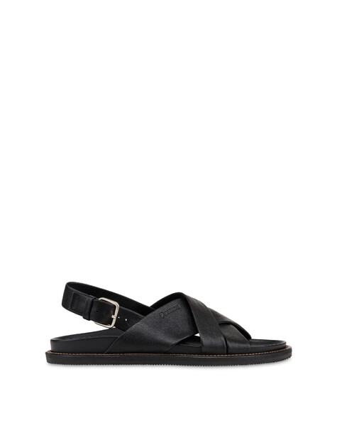Sandalo Natural Feeling In Vacchetta Nero
