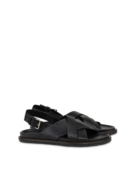 Sandalo Natural Feeling In Vacchetta Nero