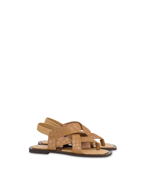 Sandalo Igea In Stampa Cocco Sand