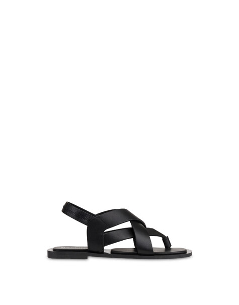 Sandalo Igea In Vitello Nero