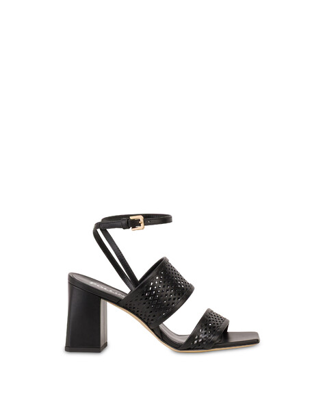 Sandalo Glam In Vitello Alba Nero