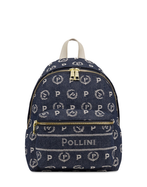 Zaino Heritage Marina In Denim Blu/avorio