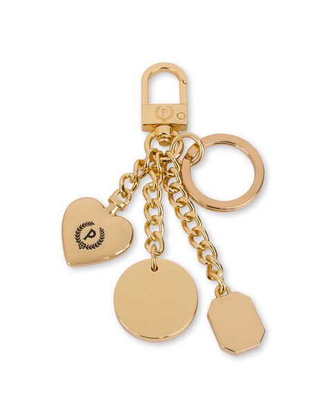 Portachiavi Con Charm Gioiello Oro/nero
