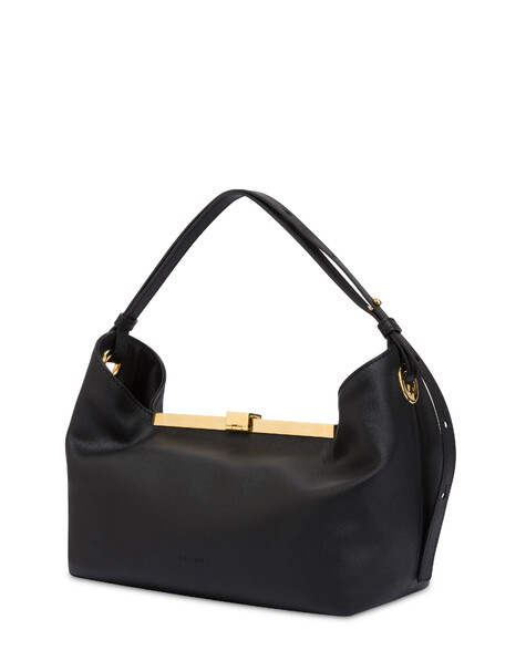 Handtasche Lilly Aus Gewalktem Kalbsleder 