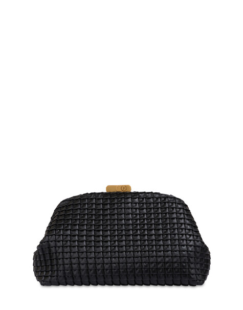 Cloud-clutch Aus Mini-grained-lux-plissè-pu 