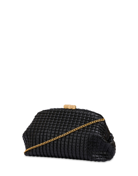 Cloud-clutch Aus Mini-grained-lux-plissè-pu 