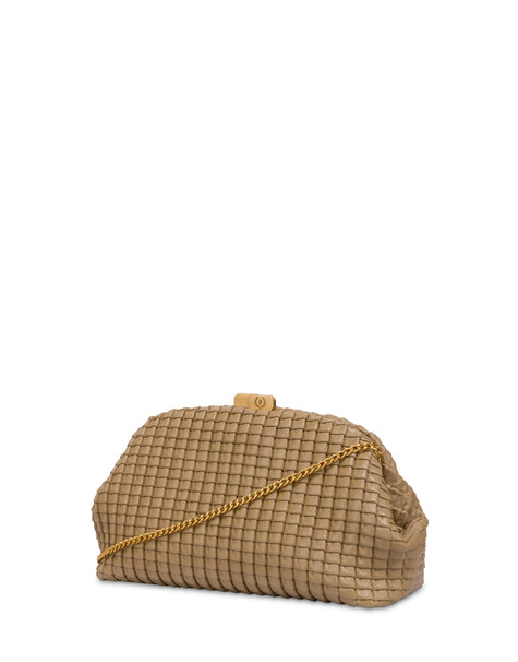 Cloud-clutch Aus Mini-grained-lux-plissè-pu 