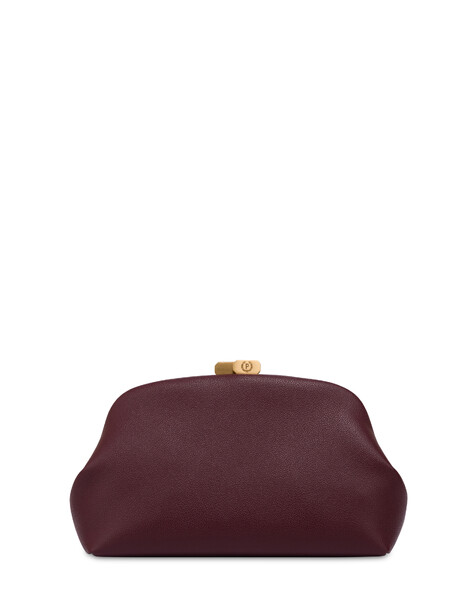 Cloud-clutch Aus Genarbtem Pu In Mini-größe 