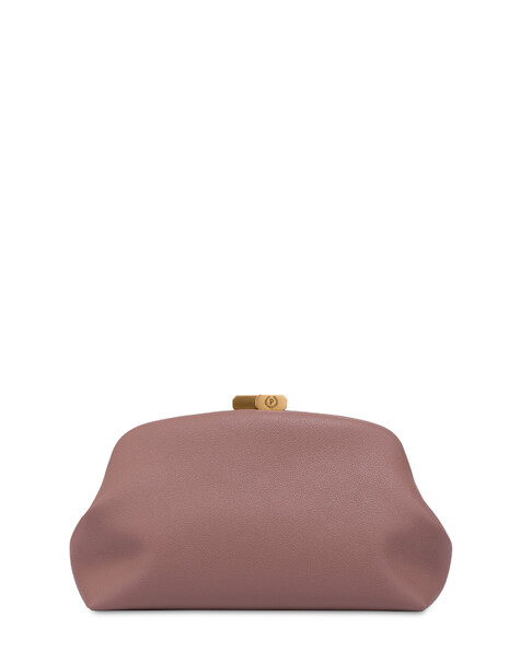 Cloud-clutch Aus Genarbtem Pu In Mini-größe 