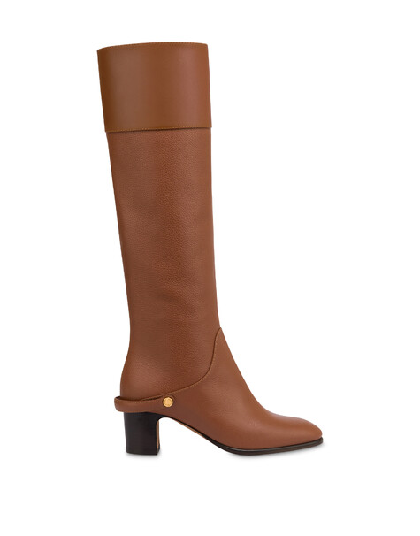 Stiefel Jockey Aus Gewalktem Kalbsleder 