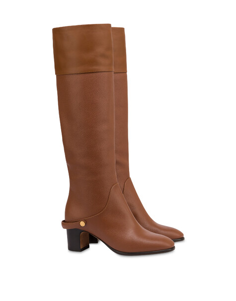 Stiefel Jockey Aus Gewalktem Kalbsleder 