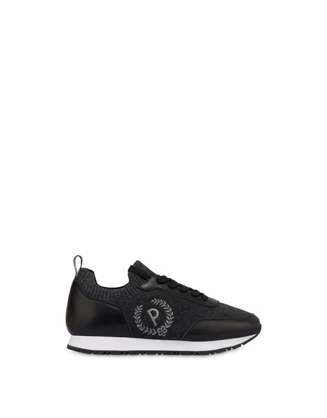 Sneakers Astra In Vitello Grey/nero