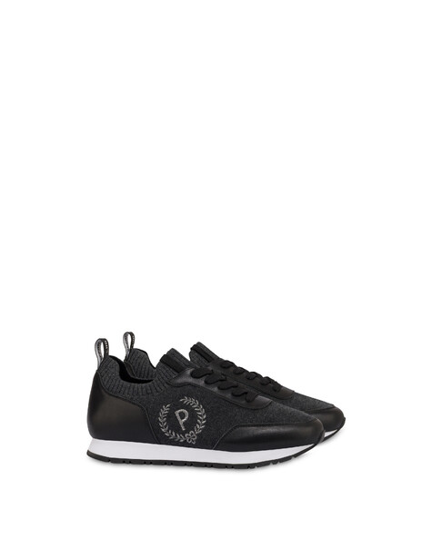 Sneakers Astra In Vitello Grey/nero