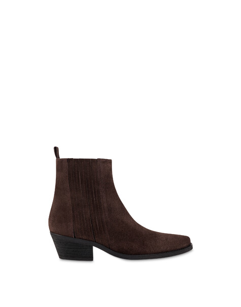Stiefelette Texas Flare Aus Spaltleder 