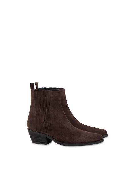 Stiefelette Texas Flare Aus Spaltleder 