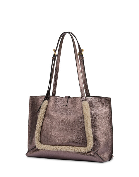 Austin Small Shopping-tasche Aus Kalbsleder Und Lammfell 