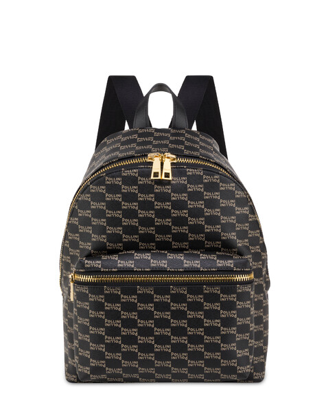 Rucksack „iconic“ Aus Bedrucktem Saffiano-leder 