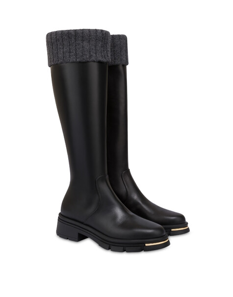 Stivale Comfy In Vitello Nero