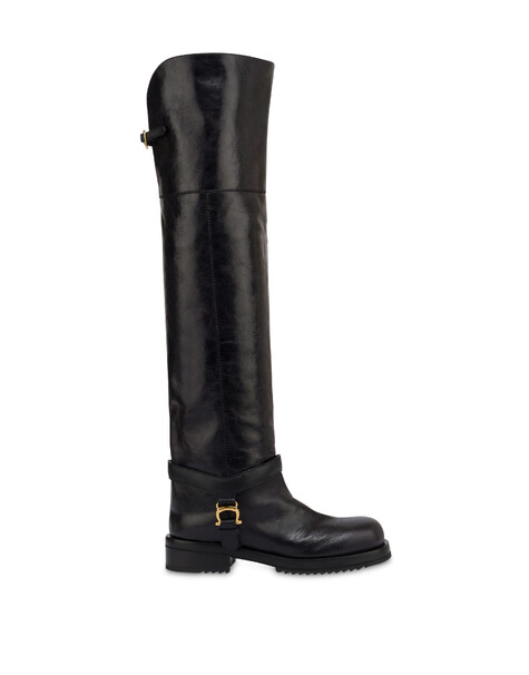Mia-overknee-stiefel Aus Kalbsleder 