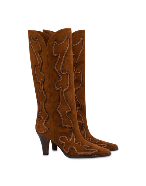 Stiefel „austin“ Aus Spaltleder 