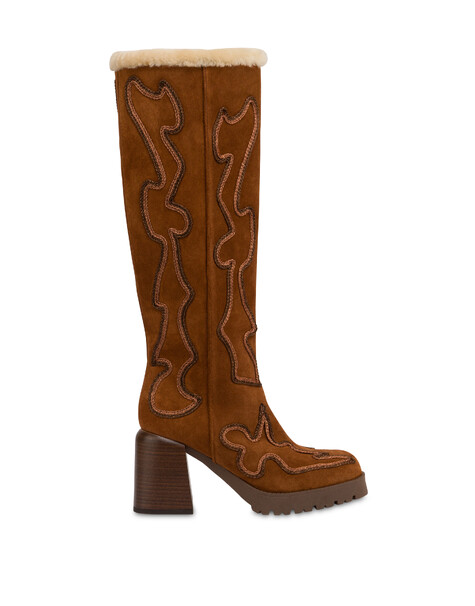 Stiefel „austin“ Aus Spaltleder 