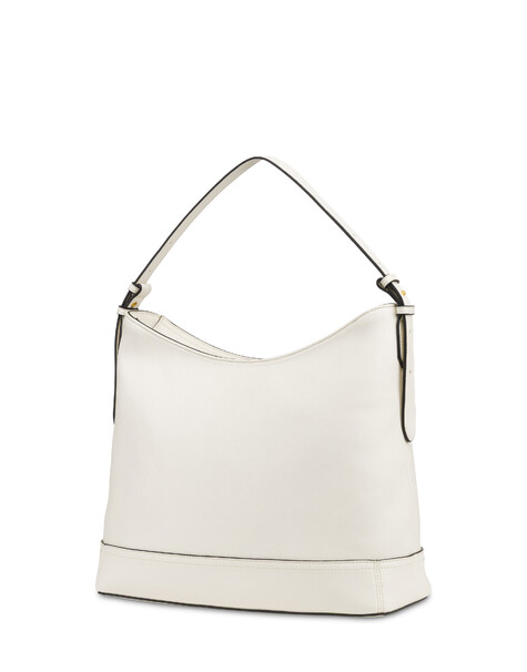 Hobo Bag Crown In Grained Pu Avorio
