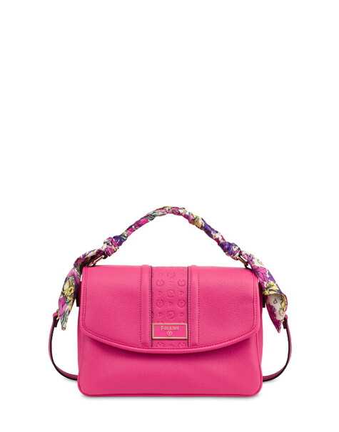 Top Handle Bag Lirio In Soft Pu Fuxia/fuxia