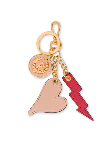 Portachiavi Con Charms Nude/rosso