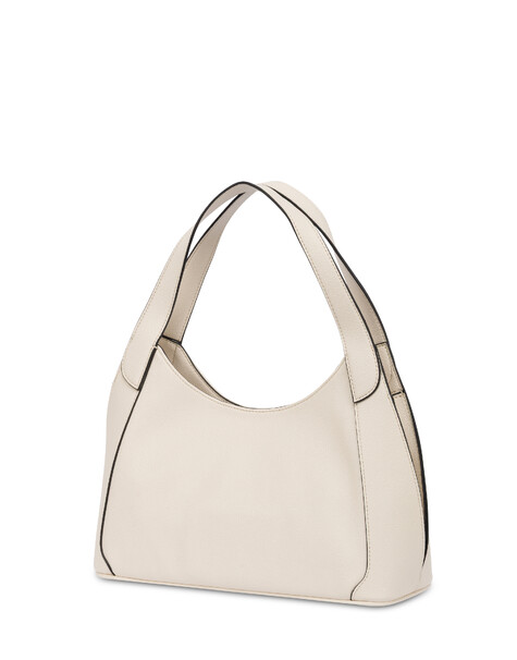 Hobo Bag Sabrina Small In Simil Suede Avorio