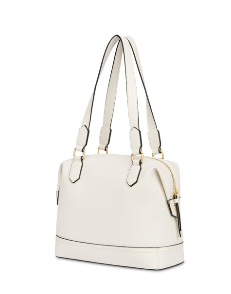 Barrel Bag Crown In Grained Pu Avorio
