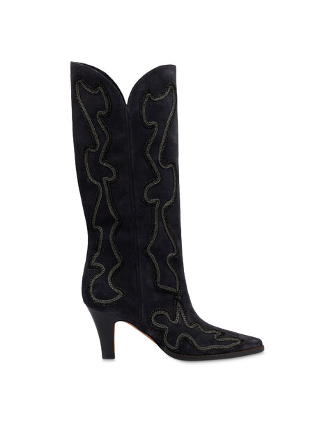 Stiefel „austin“ Aus Spaltleder 