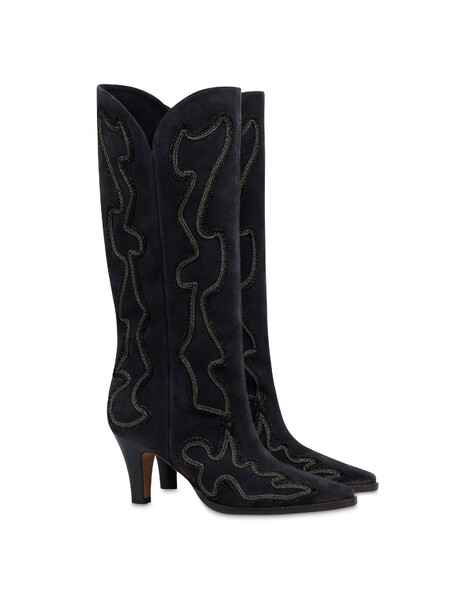 Stiefel „austin“ Aus Spaltleder 