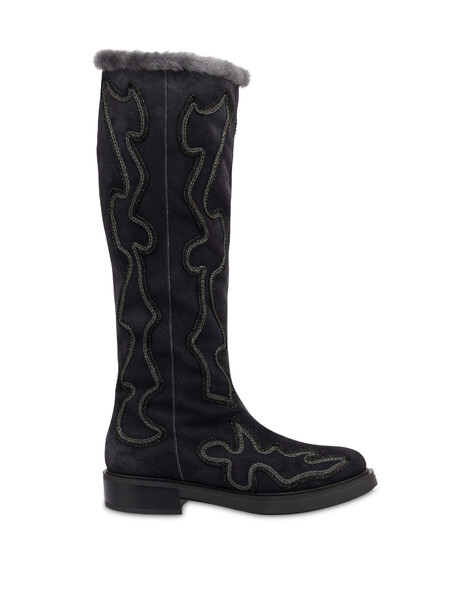 Stiefel „austin“ Aus Spaltleder 