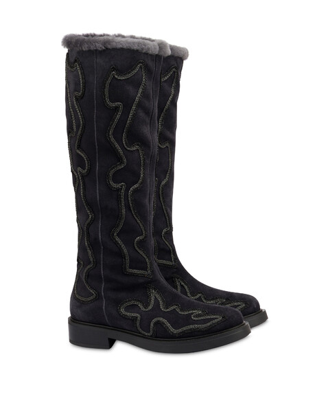 Stiefel „austin“ Aus Spaltleder 
