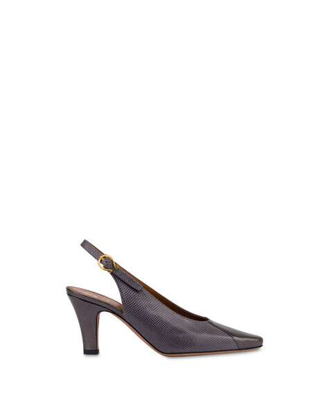 Re-archive Pumps Aus Schlangenleder Und Lammfell 