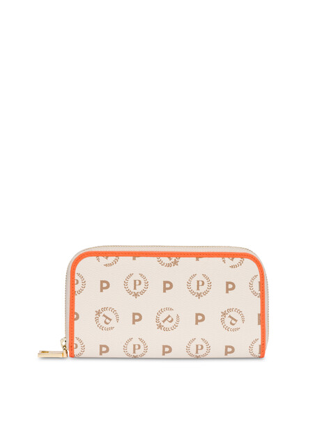 Portafoglio Zip Around Heritage Summer Capsule Avorio/arancio