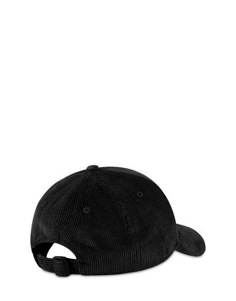 Cappello In Velluto A Coste Nero