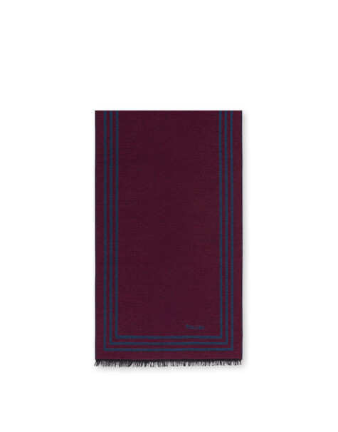 Sciarpa In Misto Lana Double-face Rosso