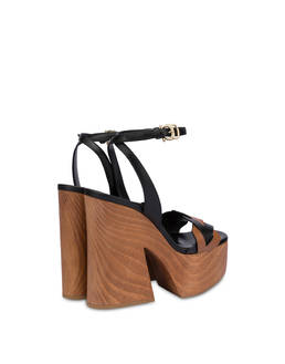 Leaf calfskin platform sandals Photo 3