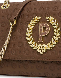 Heritage Logo Embossed calfskin shoulder bag Photo 5