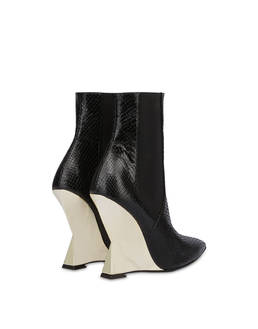 Extravagance python print goatskin Beatle boot Photo 3