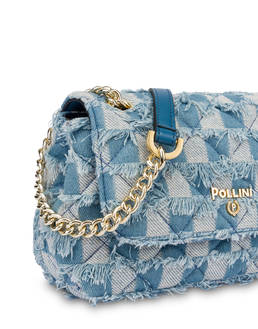 Piccola borsa in denim check Waltzer Night Photo 5