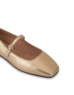 Nina metallic Nappa leather ballet flats Photo 4