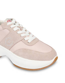 Emily calfskin and split-leather sneakers Photo 4