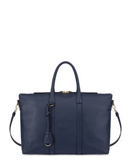 Minimal double-handle calfskin bag Photo 1